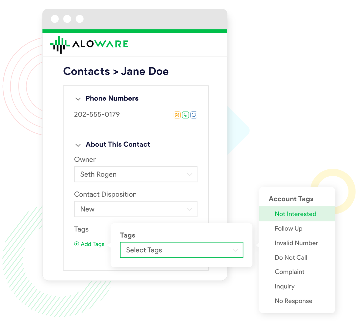 Add call tags to segment your contacts