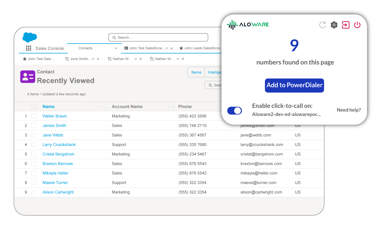 Your phone system + Salesforce = supercharged rep productivity 